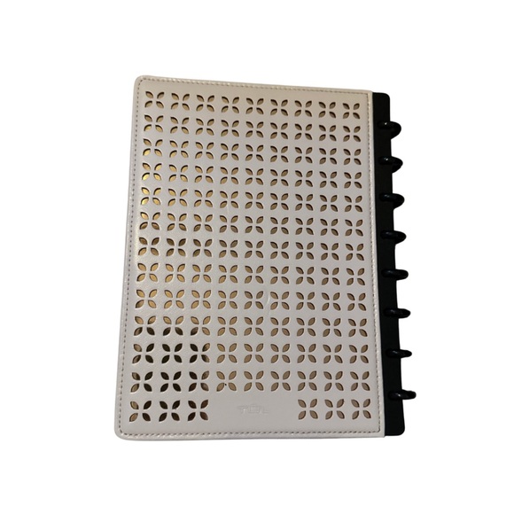 TUL® Discbound Notebook With Die-Cut Leather Cover, Junior Size - Picture 4 of 7